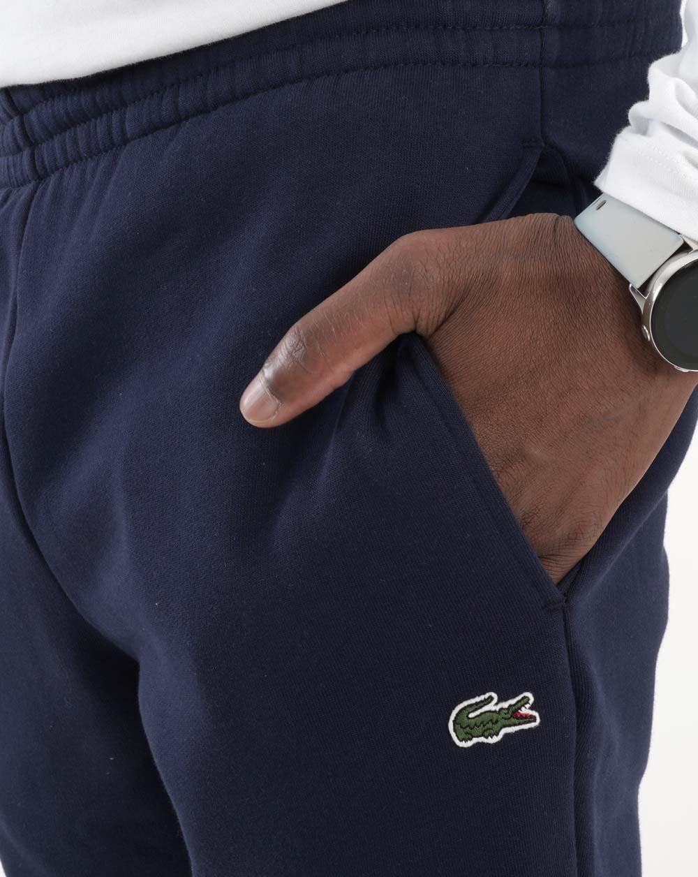Lacoste Slim Cuffed Fleece Track Pant Navy