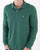 Benetton Long Sleeve Polo Shirt Dark Green