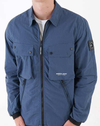Marshall Artist Overshirt Airforce Blau