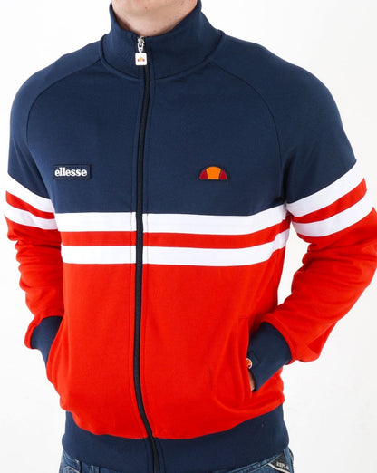 Ellesse Rimini Trainingsjacke Marineblau/Rot/Weiß