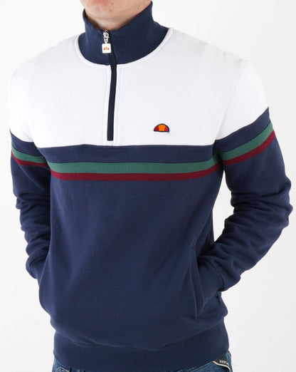 Ellesse Causa Zip Sweater Marineblau/Weiß