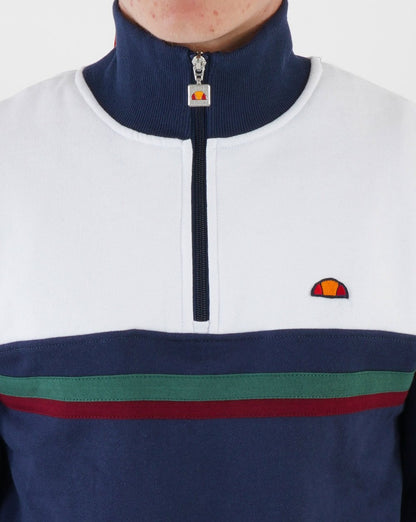 Ellesse Causa Zip Sweater Marineblau/Weiß