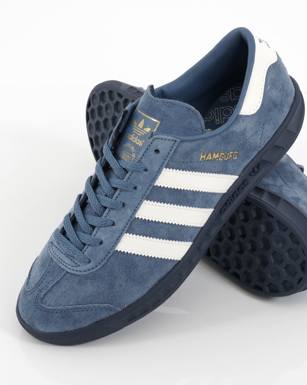 Adidas Hamburg Sneakers Stahlblau/Off-White
