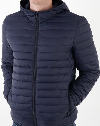 Benetton Leichte Pufferjacke in Marineblau