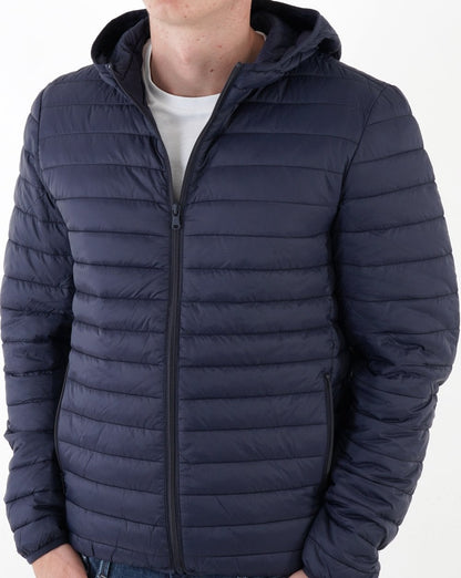 Benetton Leichte Pufferjacke in Marineblau