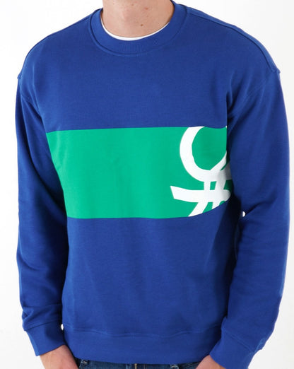 Benetton Logo Sweatshirt Königsblau
