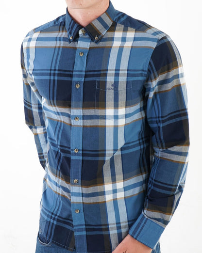 Gant Broadcloth Plaid Shirt Salty Sea