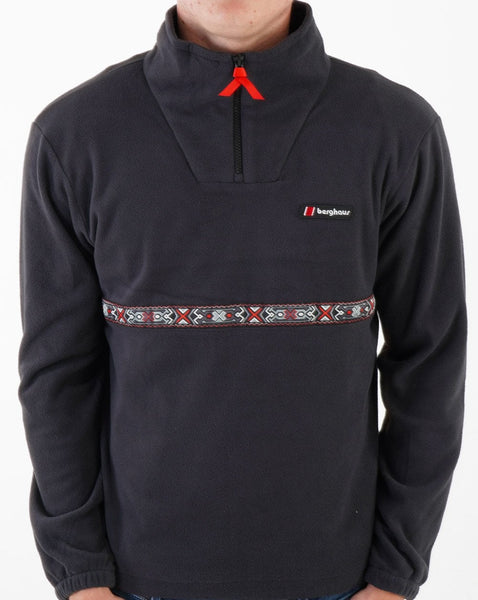 Berghaus Dean St. Aztec 1/4 Zip Fleece Black