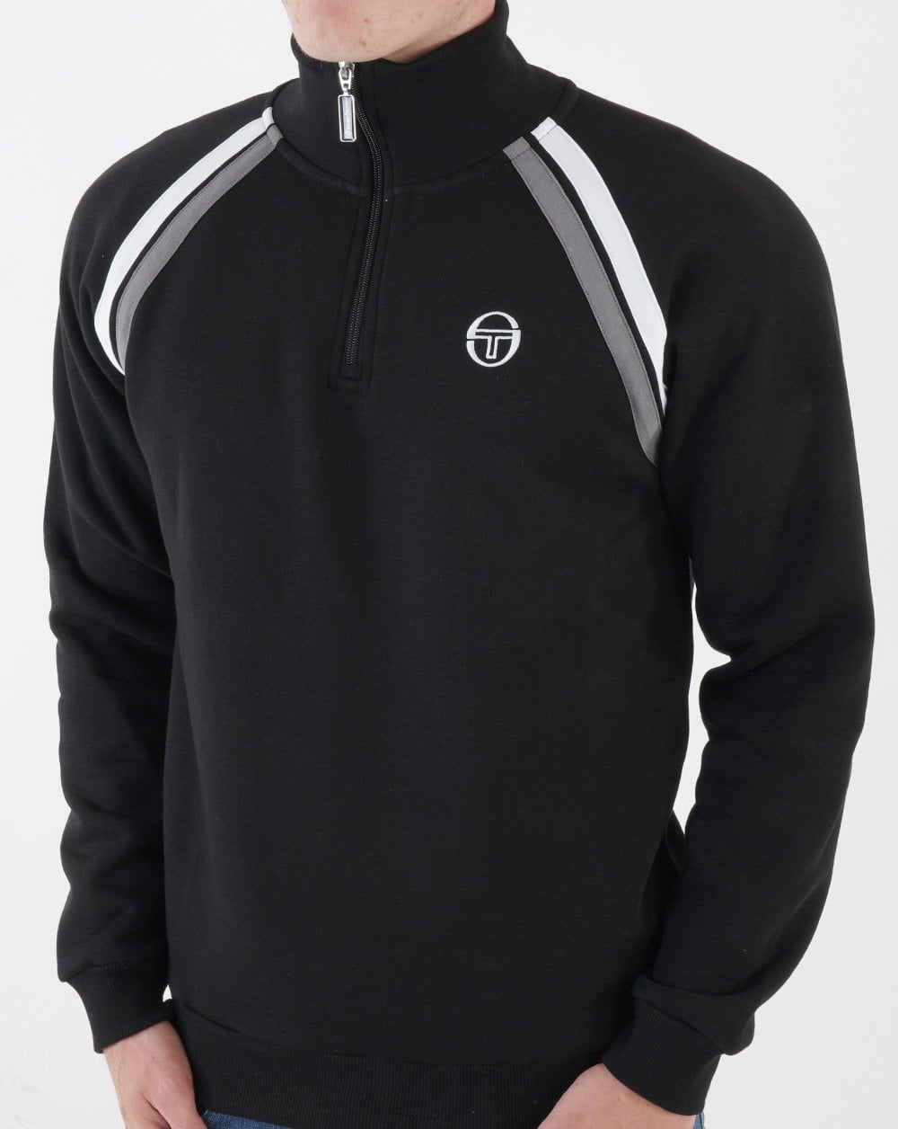 Sergio Tacchini Fratello 1/4 Zip Sweat Schwarz