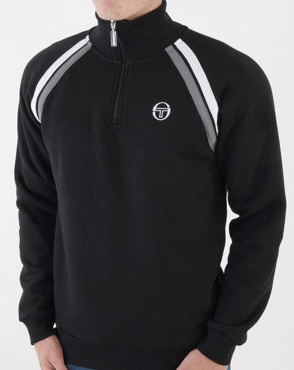 Sergio Tacchini Fratello 1/4 Zip Sweat Schwarz