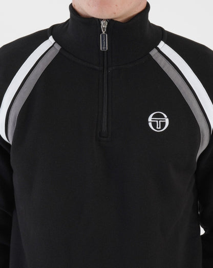 Sergio Tacchini Fratello 1/4 Zip Sweat Schwarz