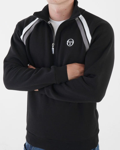 Sergio Tacchini Fratello 1/4 Zip Sweat Schwarz