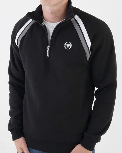 Sergio Tacchini Fratello 1/4 Zip Sweat Schwarz