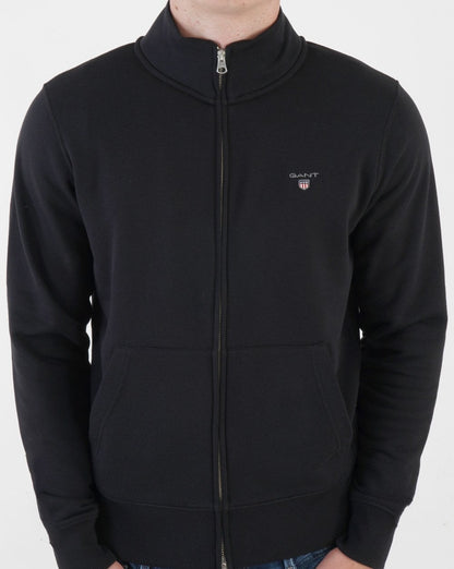 Gant Original Full Zip Sweatshirt Schwarz