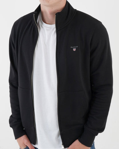 Gant Original Full Zip Sweatshirt Schwarz