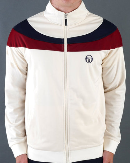 Sergio Tacchini Fohn Trainingsjacke Off White/Marineblau