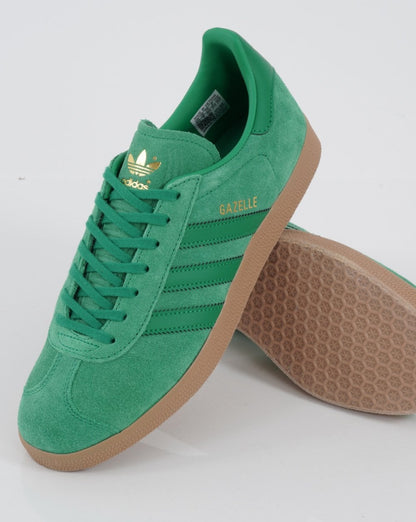 Adidas Gazelle Sneakers Fresh Green mit goldenen Details