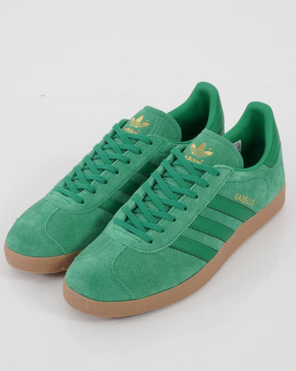 Adidas Gazelle Sneakers Fresh Green mit goldenen Details