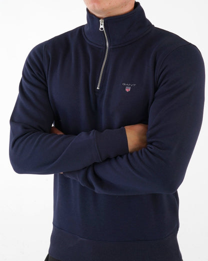 Gant Original Half Zip Sweatshirt Marineblau
