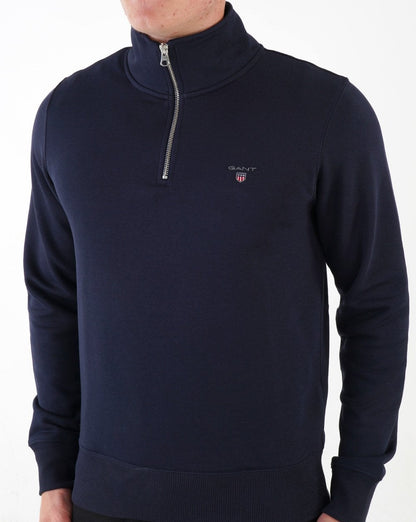 Gant Original Half Zip Sweatshirt Marineblau