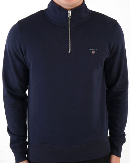 Gant Original Half Zip Sweatshirt Marineblau