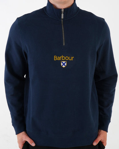 Barbour Trinity Pullover mit 1/2 Reißverschluss, Marineblau