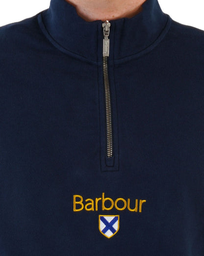 Barbour Trinity Pullover mit 1/2 Reißverschluss, Marineblau