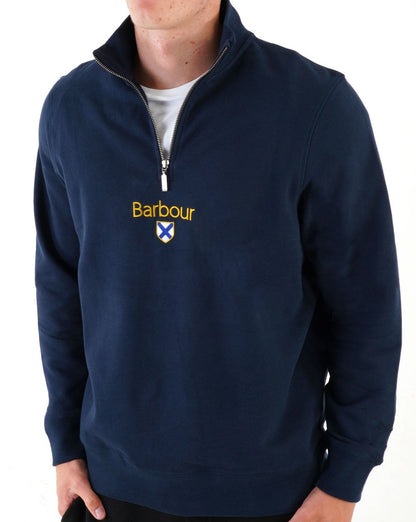 Barbour Trinity Pullover mit 1/2 Reißverschluss, Marineblau