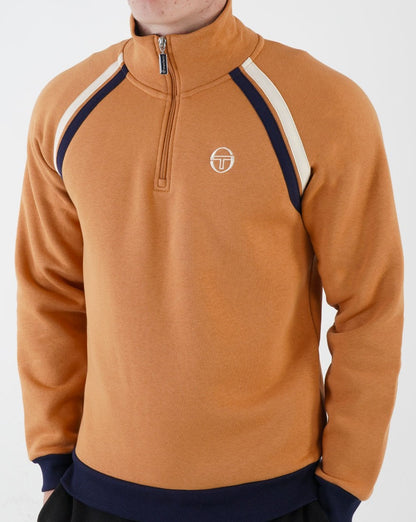 Sergio Tacchini Fratello 1/4 Zip Sweat Mandel
