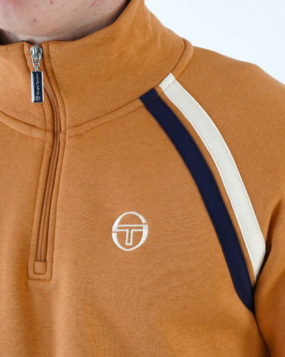 Sergio Tacchini Fratello 1/4 Zip Sweat Mandel