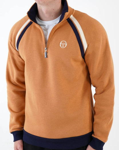 Sergio Tacchini Fratello 1/4 Zip Sweat Mandel