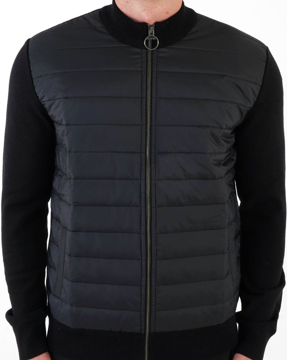 Barbour Carn Baffle Reißverschluss durch Schwarz