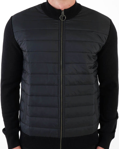 Barbour Carn Baffle Reißverschluss durch Schwarz