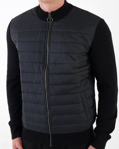 Barbour Carn Baffle Reißverschluss durch Schwarz