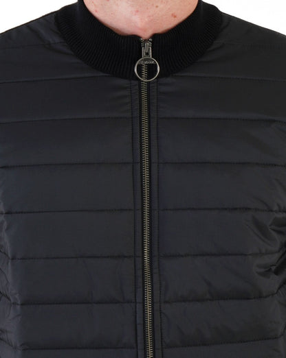 Barbour Carn Baffle Reißverschluss durch Schwarz