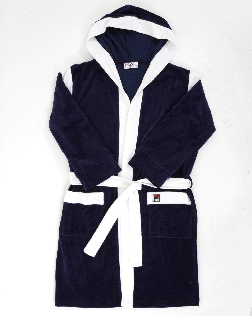 Fila Vintage Morgenmantel Marineblau/Weiß