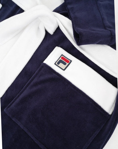 Fila Vintage Morgenmantel Marineblau/Weiß