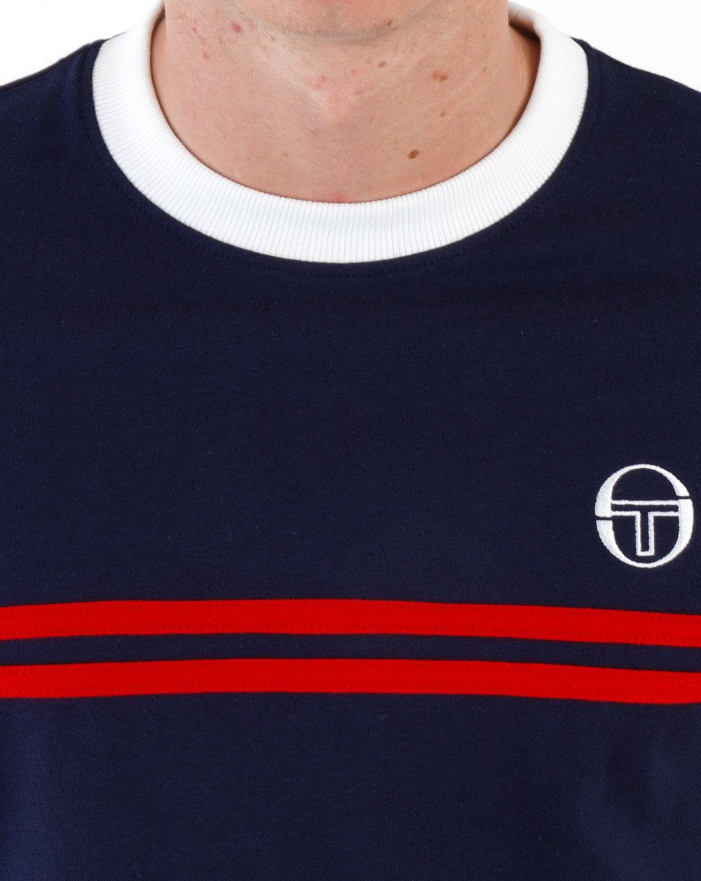 Sergio Tacchini Supermac T-Shirt Marineblau/Rot