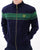 Sergio Tacchini Masters Velour Track Top Navy/Dark Green