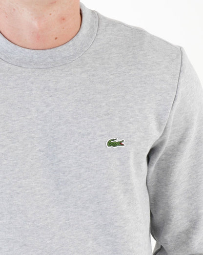 Lacoste Baumwoll-Sweatshirt Silber Chine