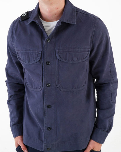 Ma.strum Overshirt mit zwei Taschen, Marineblau