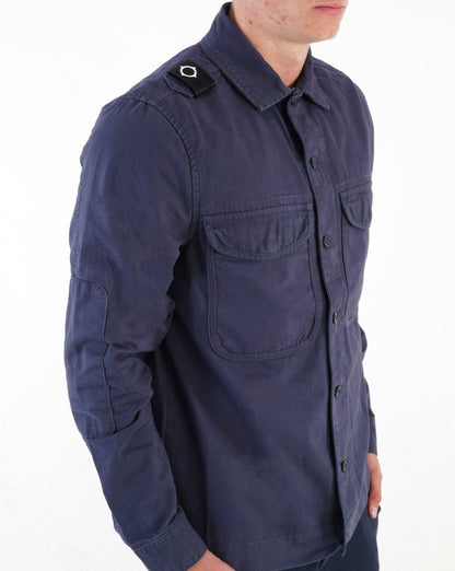 Ma.strum Overshirt mit zwei Taschen, Marineblau