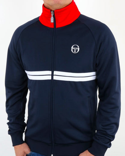 Sergio Tacchini Dallas Trainingsjacke Marineblau/Rot/Weiß