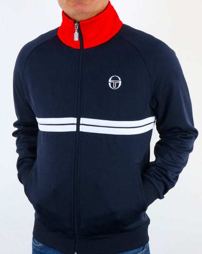 Sergio Tacchini Dallas Trainingsjacke Marineblau/Rot/Weiß