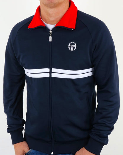 Sergio Tacchini Dallas Trainingsjacke Marineblau/Rot/Weiß