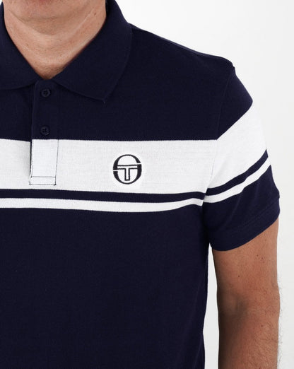 Sergio Tacchini Young Line Poloshirt Marineblau/Weiß