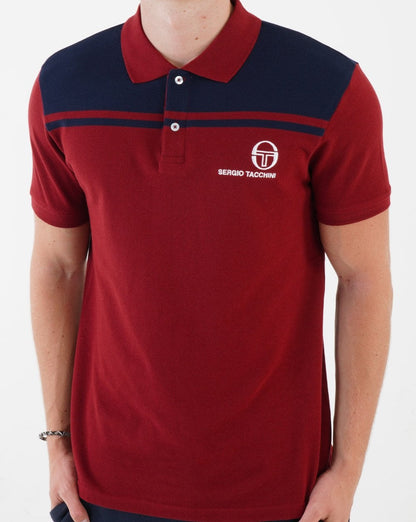 Sergio Tacchini New Young Line Poloshirt Burgund / Marine