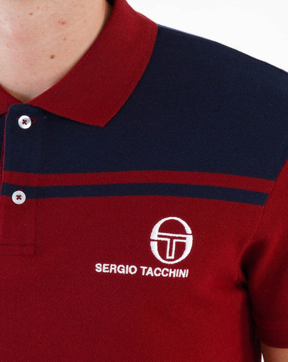 Sergio Tacchini New Young Line Poloshirt Burgund / Marine