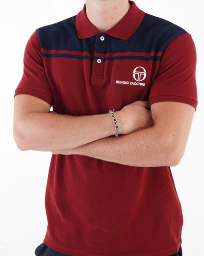 Sergio Tacchini New Young Line Poloshirt Burgund / Marine