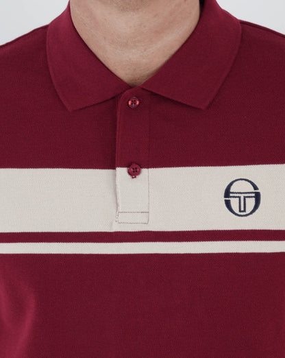 Sergio Tacchini Young Line Poloshirt Burgund / Off-White